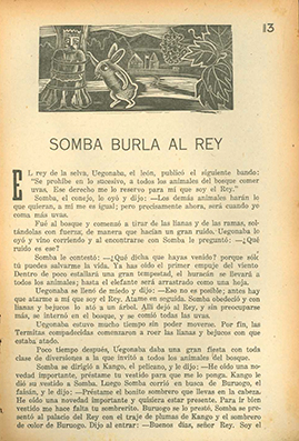 Somba burla al rey por Amighetti, Francisco