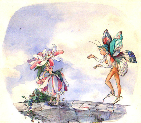 Florinda y Morpho en puente por Fournier, Cristina