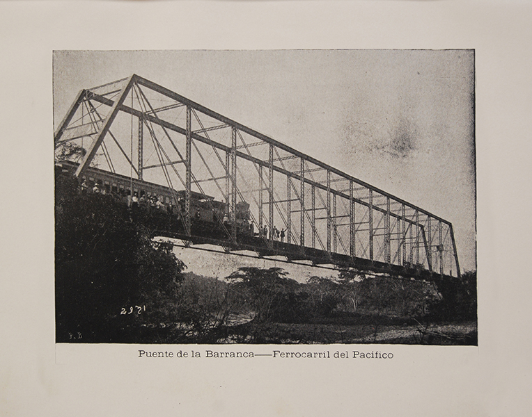 Puente de la Barranca- Ferrocarril del Pacifico por Gómez Miralles, Manuel
