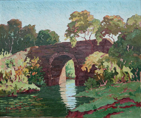 Puente de piedra por Pacheco, Fausto
