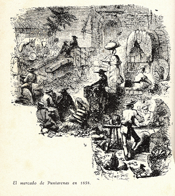 El mercado de Puntarenas en 1858 por Paéz, Ramón (extranjero). Documental