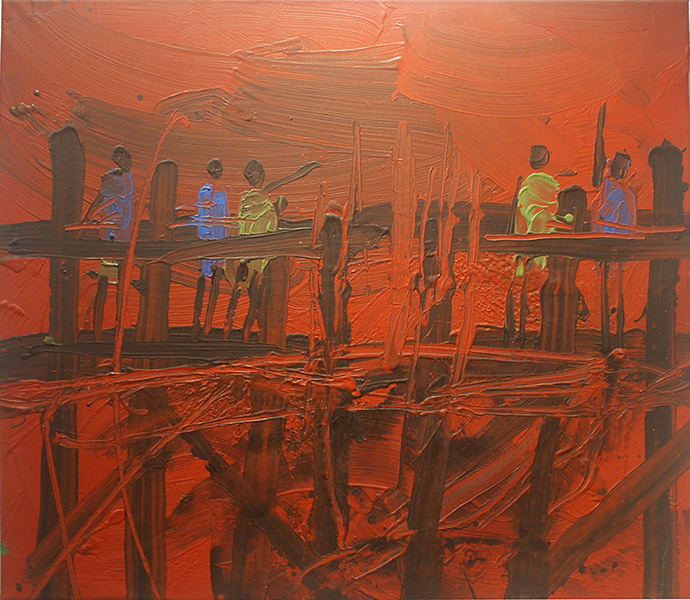 Sobre el puente por Zumbado Retana, Manuel