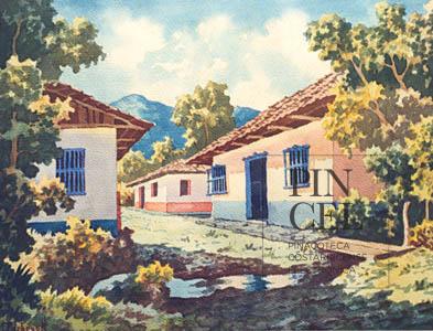 Puente madera Escazú por Pacheco, Fausto