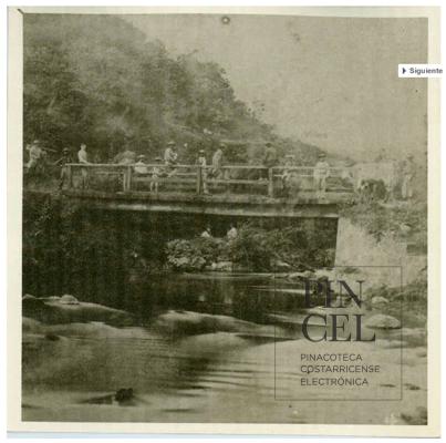 Puente sobre el río Agua Caliente en Orosi por Siemon, Otto