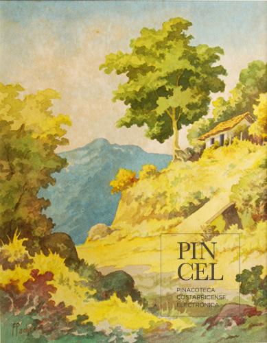 Paisaje con puente por Pacheco, Fausto